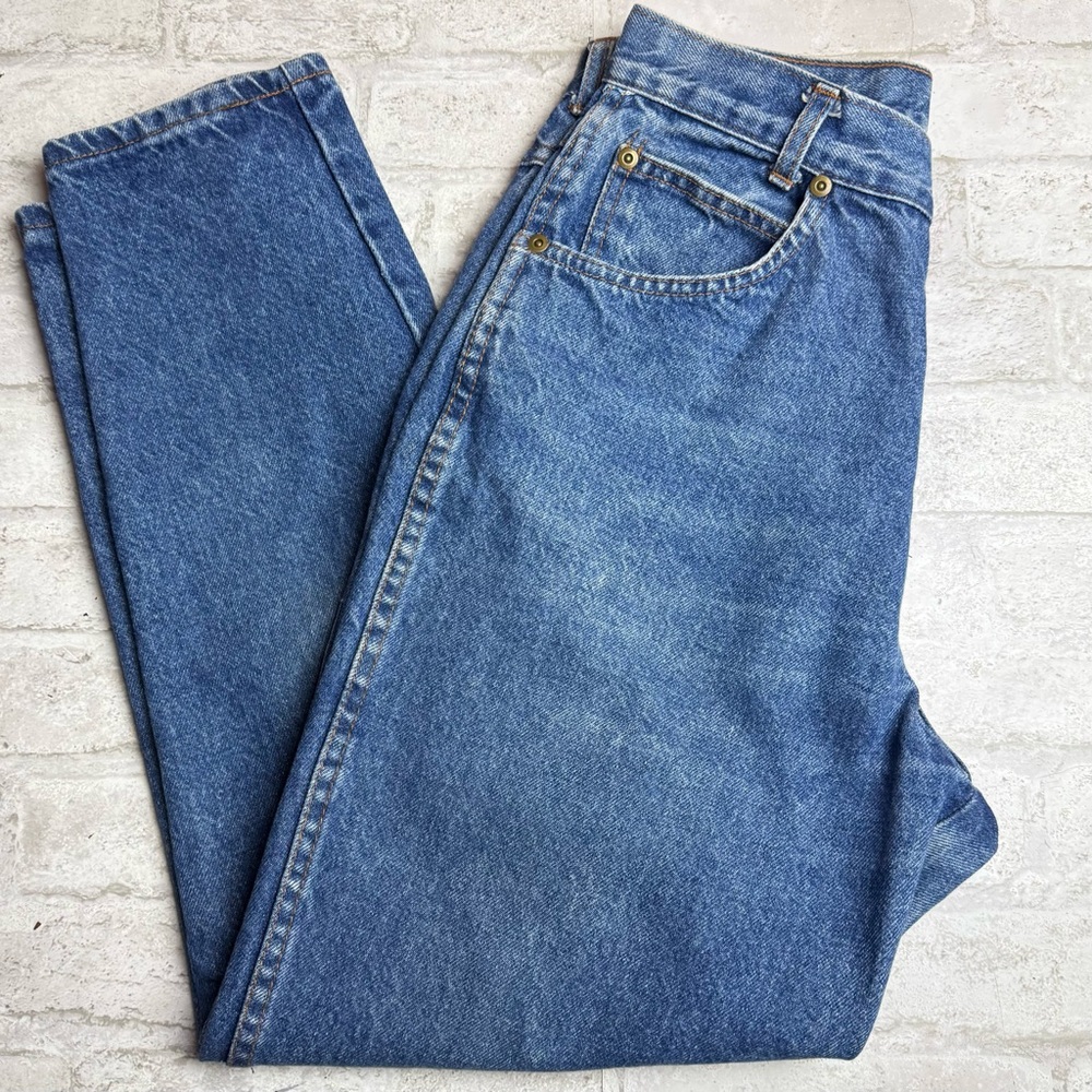 Vintage 80s Chic Mom Jeans High Waisted Sz 10P Made in USA Denim😍